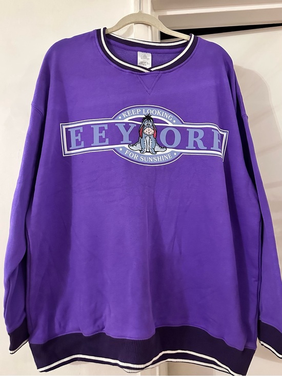 Disney Other - Disney Purple Eeyore Sweatshirt with Blue and White Accents